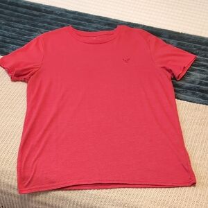American Eagle Outfitters Men's Heritage Tee - Coral Red - Size L